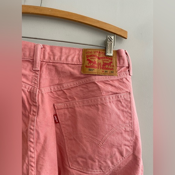 Levi’s Pink/Coral Men’s Jeans Straight Leg - Picture 6 of 7